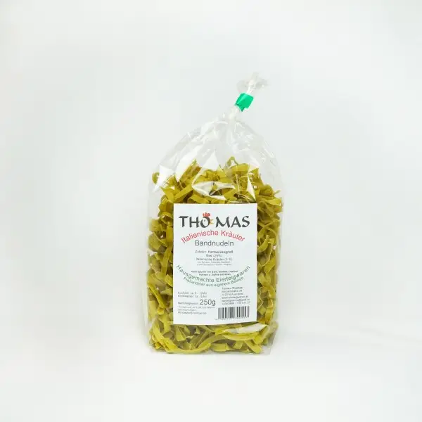 Italienische Kräuter - Bandnudeln