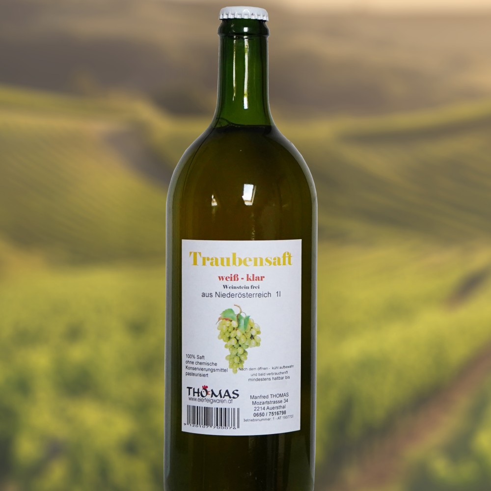 1l Traubensaft weiß